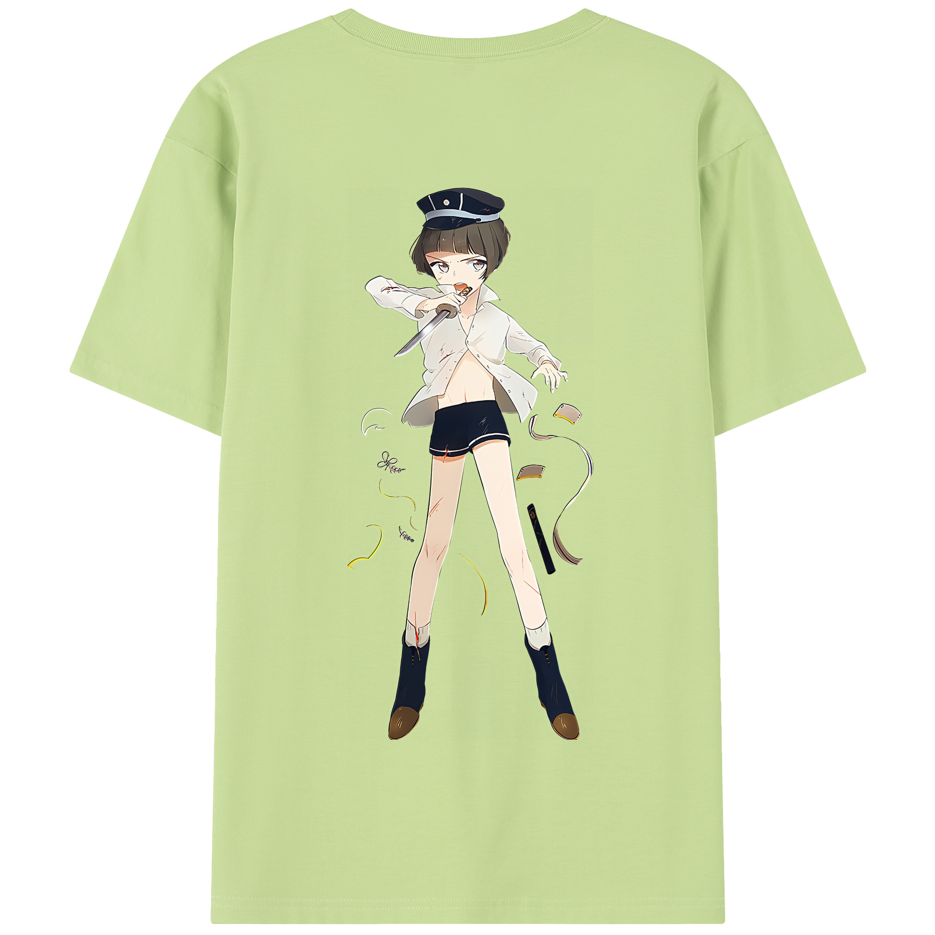 （画像用） 刀剣乱舞 Touken Ranbu 綿100％半袖Tシャツ（背面プリント）